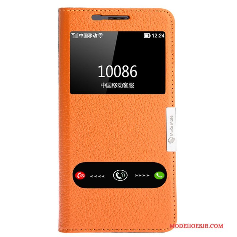 Hoesje Samsung Galaxy A5 2016 Leer Mesh Rood, Hoes Samsung Galaxy A5 2016 Bescherming