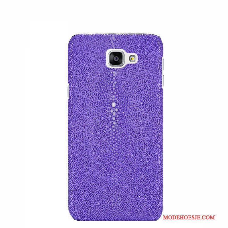 Hoesje Samsung Galaxy A5 2016 Luxe Anti-falltelefoon, Hoes Samsung Galaxy A5 2016 Leer Purper Parel