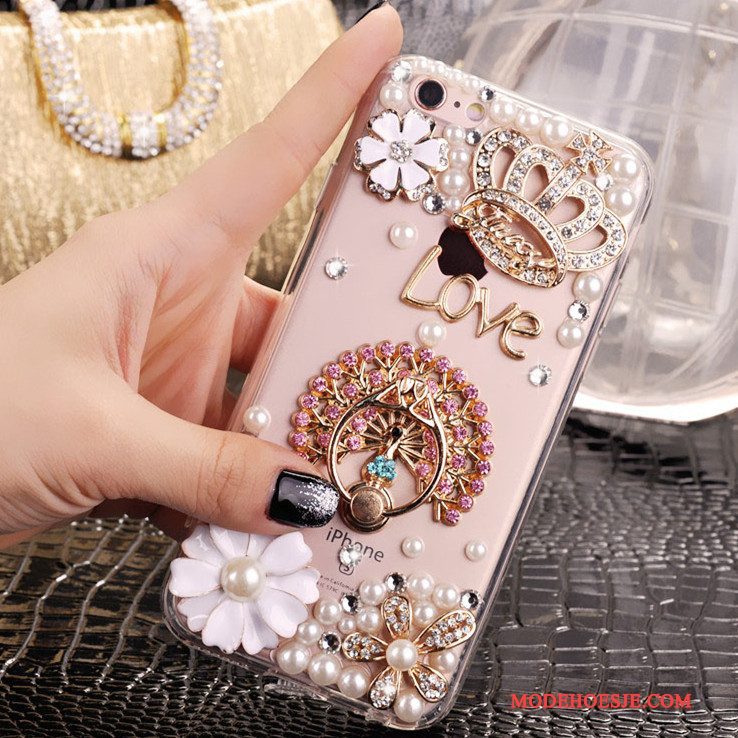 Hoesje Samsung Galaxy A5 2016 Siliconen Goudtelefoon, Hoes Samsung Galaxy A5 2016 Strass Trend Anti-fall