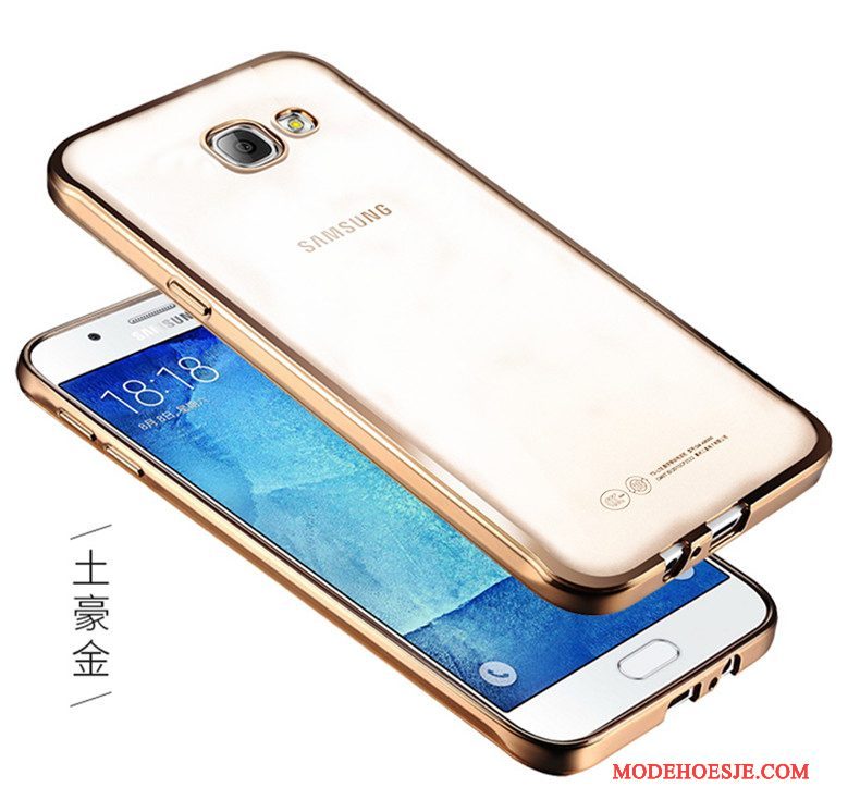 Hoesje Samsung Galaxy A5 2016 Siliconen Goudtelefoon, Hoes Samsung Galaxy A5 2016 Zacht Anti-fall Trend