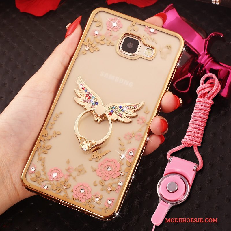 Hoesje Samsung Galaxy A5 2016 Zacht Hanger Goud, Hoes Samsung Galaxy A5 2016 Siliconen Telefoon