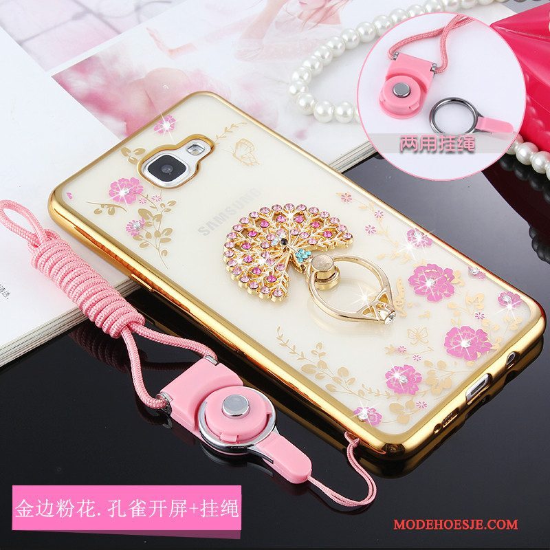 Hoesje Samsung Galaxy A5 2016 Zacht Telefoon Goud, Hoes Samsung Galaxy A5 2016 Siliconen Hanger Anti-fall