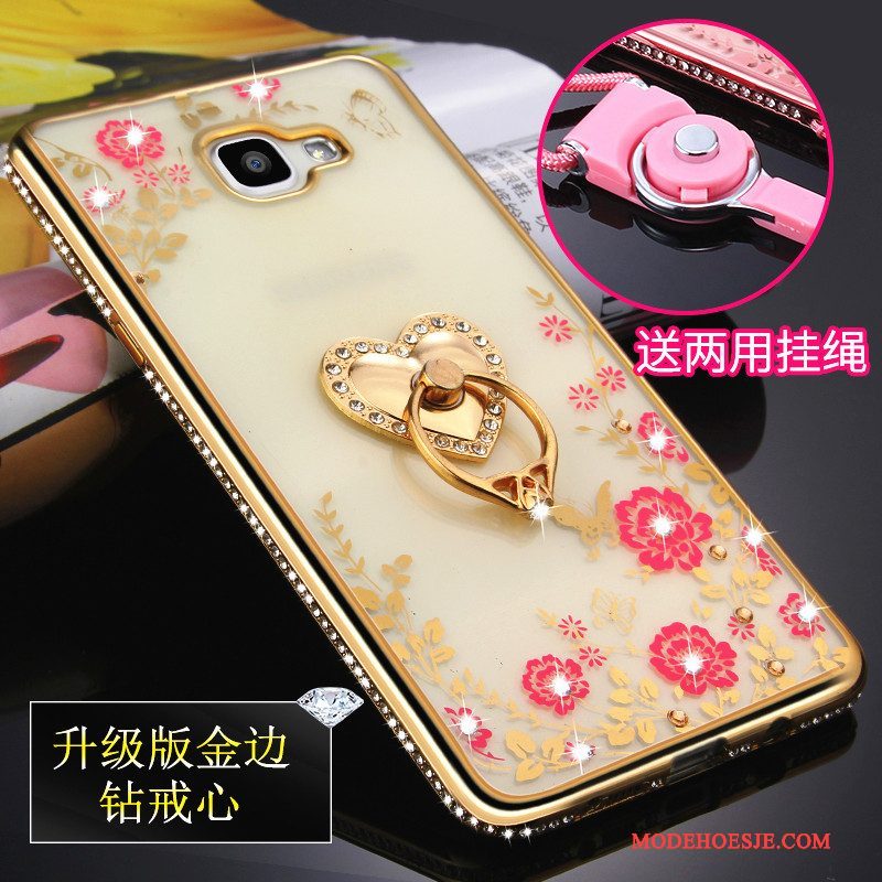 Hoesje Samsung Galaxy A5 2016 Zacht Telefoon Goud, Hoes Samsung Galaxy A5 2016 Siliconen Hanger Anti-fall