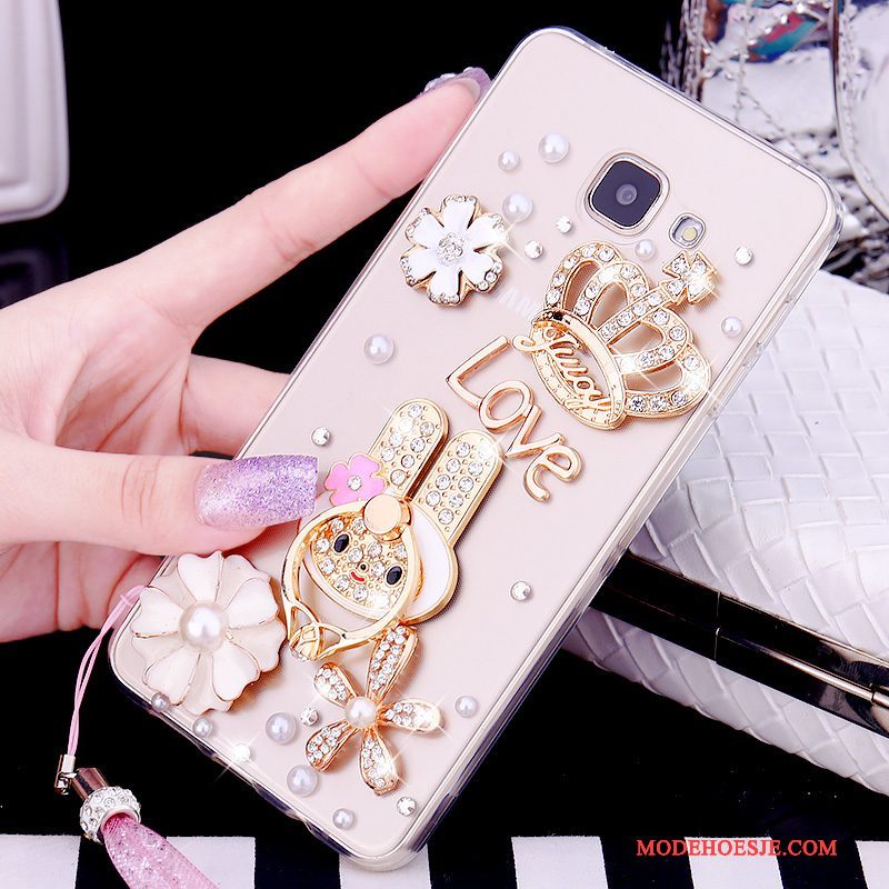 Hoesje Samsung Galaxy A5 2016 Zacht Telefoon Hanger, Hoes Samsung Galaxy A5 2016 Siliconen Trend Doorzichtig