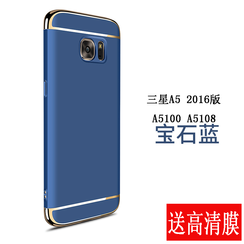 Hoesje Samsung Galaxy A5 2016 Zakken Hard Blauw, Hoes Samsung Galaxy A5 2016 Anti-falltelefoon