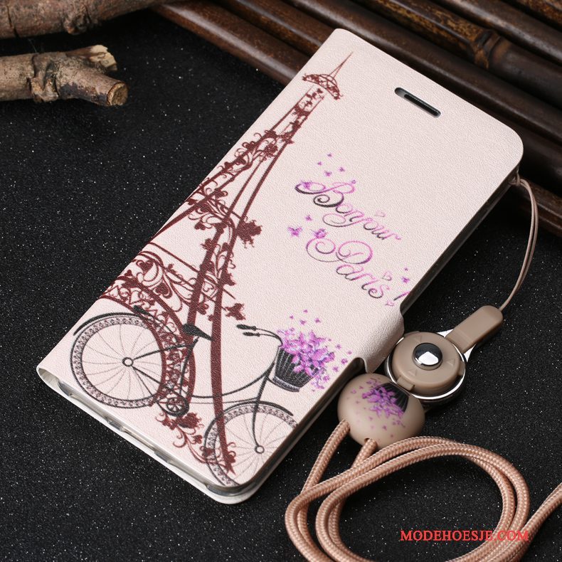 Hoesje Samsung Galaxy A5 2017 Leer Anti-fall Roze, Hoes Samsung Galaxy A5 2017 Folio Kaart Bedrijf