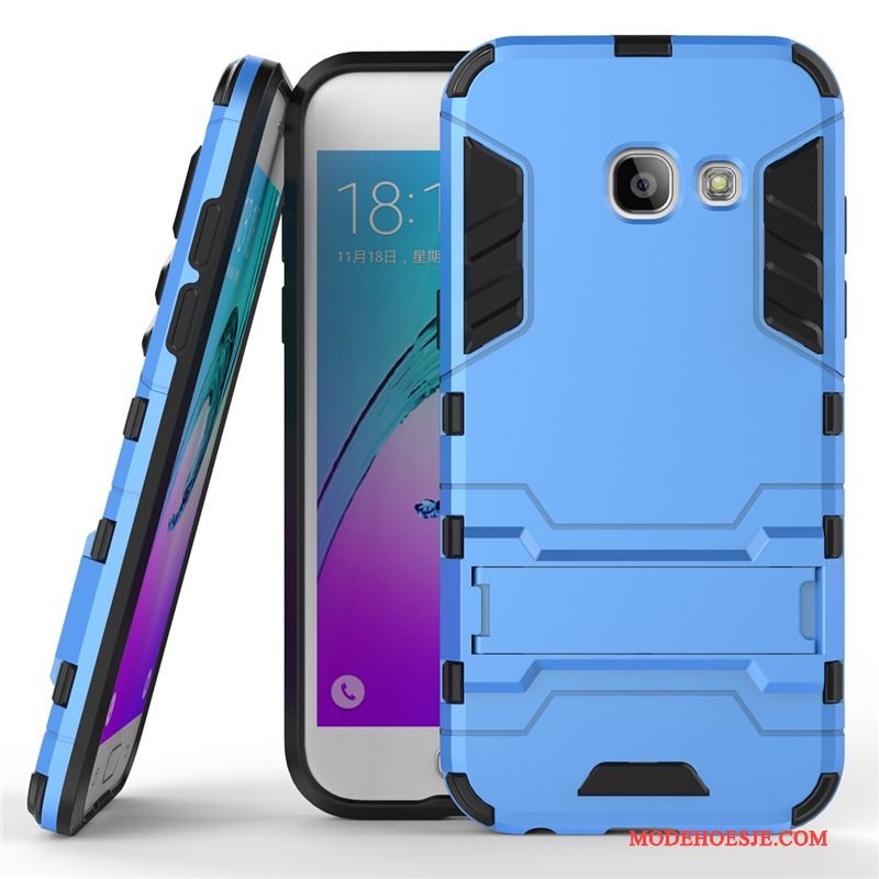 Hoesje Samsung Galaxy A5 2017 Siliconen Hardtelefoon, Hoes Samsung Galaxy A5 2017 Bescherming Anti-fall Donkerblauw