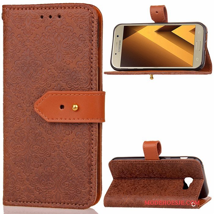 Hoesje Samsung Galaxy A5 2017 Siliconen Telefoon Grijs, Hoes Samsung Galaxy A5 2017 Bescherming Anti-fall