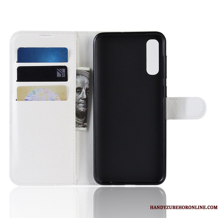 Hoesje Samsung Galaxy A50 Portemonnee Zwart, Hoes Samsung Galaxy A50 Folio