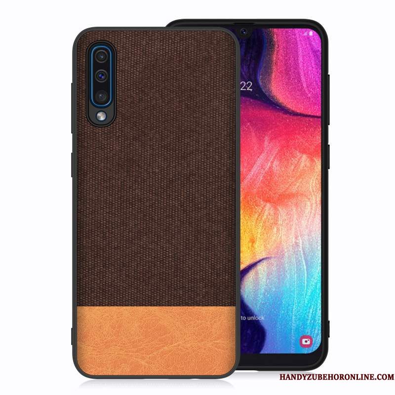 Hoesje Samsung Galaxy A50 Roodtelefoon, Hoes Samsung Galaxy A50 Doek