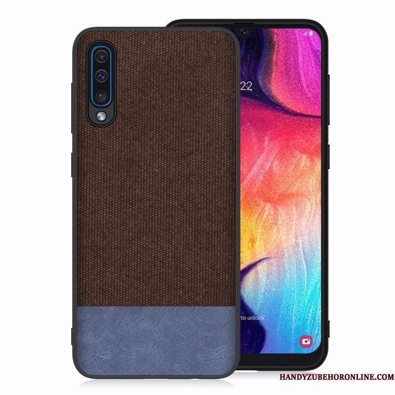 Hoesje Samsung Galaxy A50 Roodtelefoon, Hoes Samsung Galaxy A50 Doek