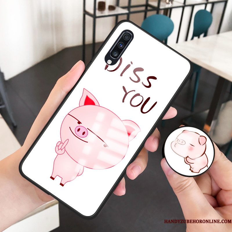 Hoesje Samsung Galaxy A50 Scheppend Spiegel Wit, Hoes Samsung Galaxy A50 Zacht Persoonlijk Hard