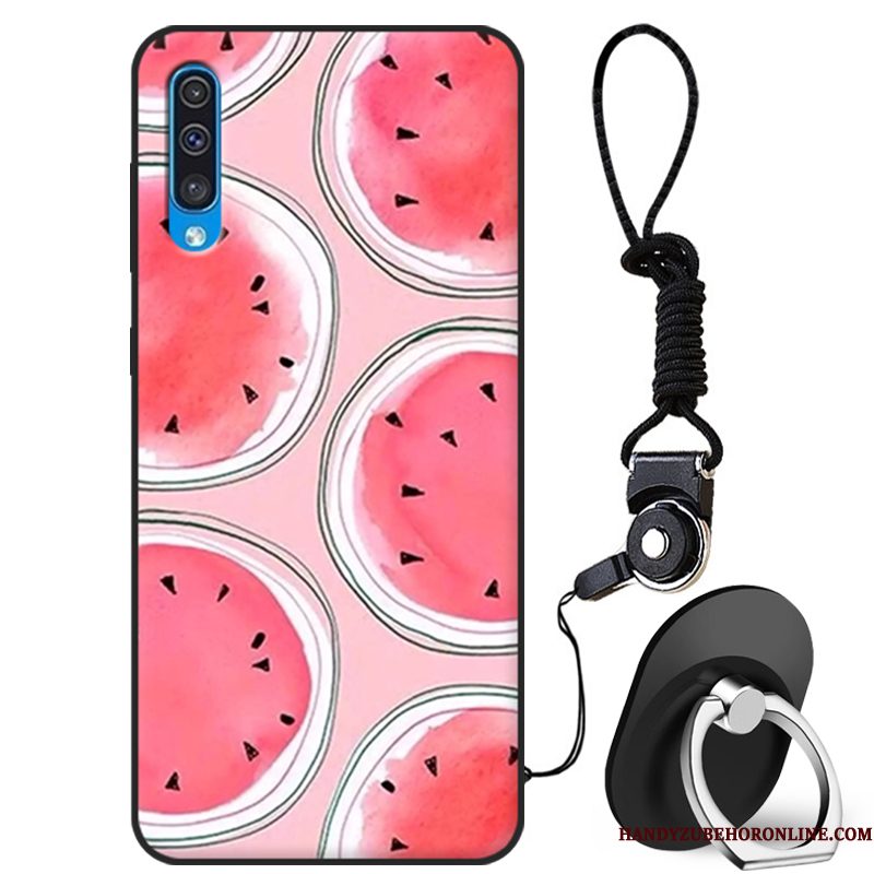 Hoesje Samsung Galaxy A50 Siliconen Telefoon Persoonlijk, Hoes Samsung Galaxy A50 Bescherming Trendy Merk Donkerblauw