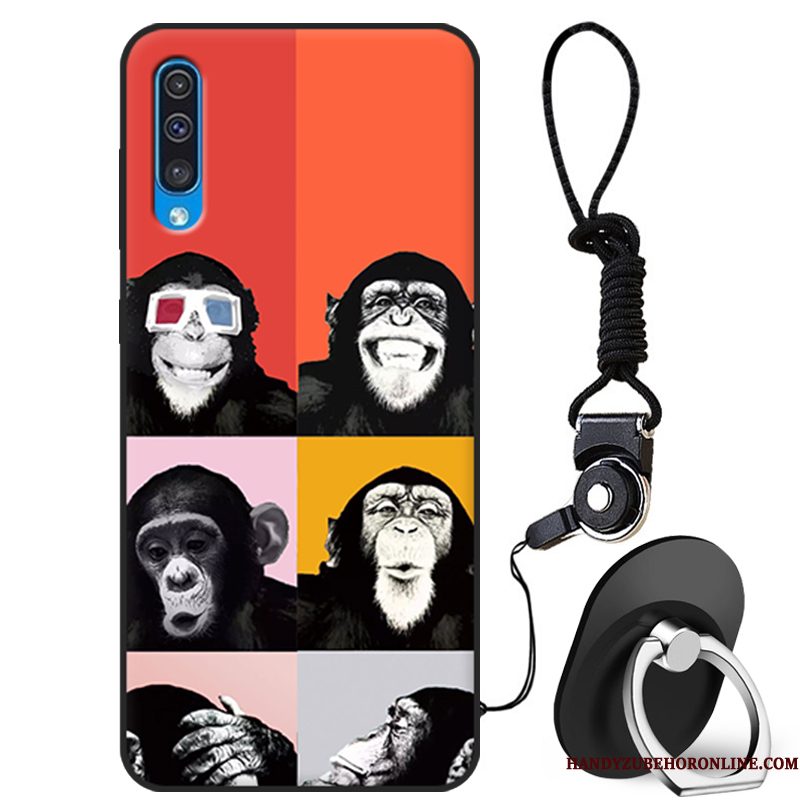 Hoesje Samsung Galaxy A50 Siliconen Telefoon Persoonlijk, Hoes Samsung Galaxy A50 Bescherming Trendy Merk Donkerblauw