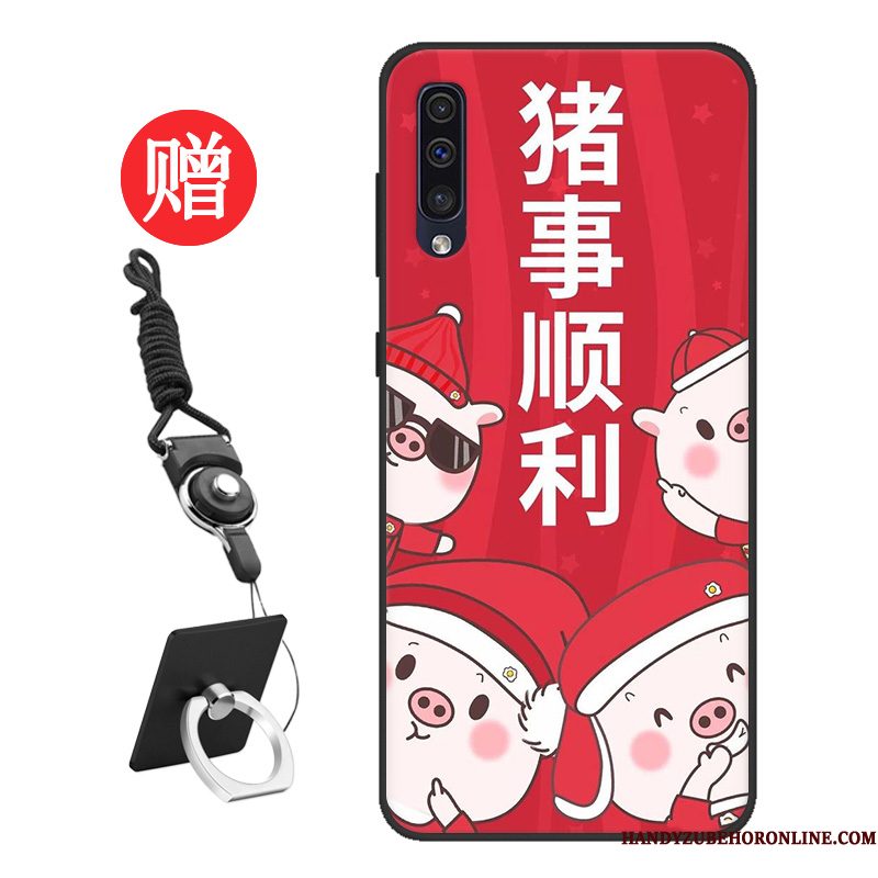 Hoesje Samsung Galaxy A50 Siliconen Trend Tempereren, Hoes Samsung Galaxy A50 Zacht Pas Lovers