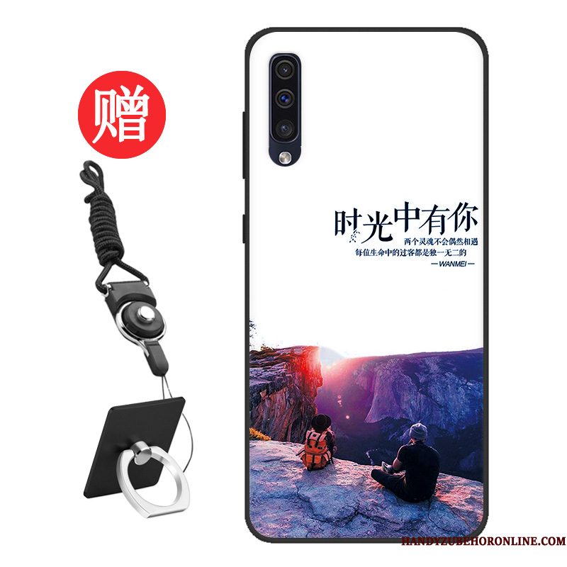 Hoesje Samsung Galaxy A50 Siliconen Trend Tempereren, Hoes Samsung Galaxy A50 Zacht Pas Lovers