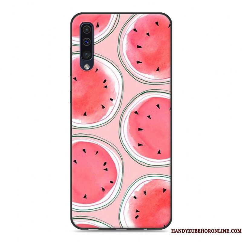 Hoesje Samsung Galaxy A50 Spotprent Blauwtelefoon, Hoes Samsung Galaxy A50 Siliconen Nieuw Trend