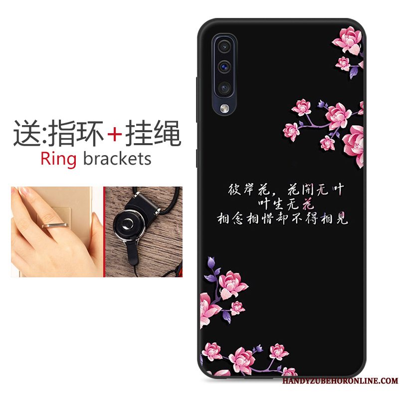 Hoesje Samsung Galaxy A50 Spotprent Persoonlijk Roze, Hoes Samsung Galaxy A50 Bescherming Telefoon Anti-fall