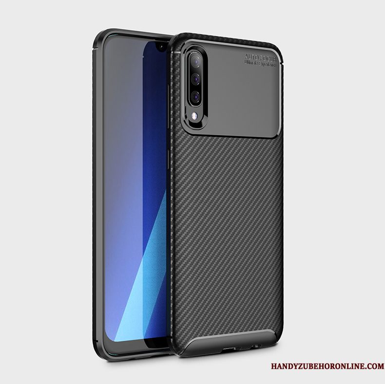 Hoesje Samsung Galaxy A50 Zacht Blauw Anti-fall, Hoes Samsung Galaxy A50 Bescherming Telefoon Fiber