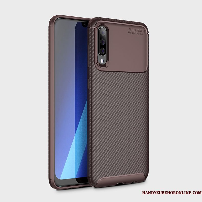 Hoesje Samsung Galaxy A50 Zacht Blauw Anti-fall, Hoes Samsung Galaxy A50 Bescherming Telefoon Fiber