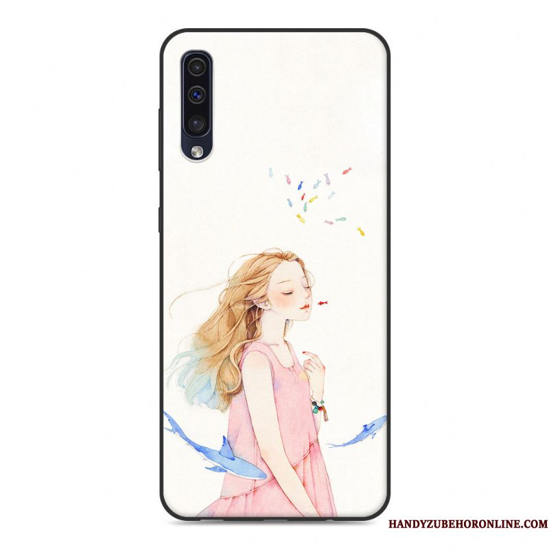 Hoesje Samsung Galaxy A50 Zacht Persoonlijk Vers, Hoes Samsung Galaxy A50 Spotprent Mini Hanger