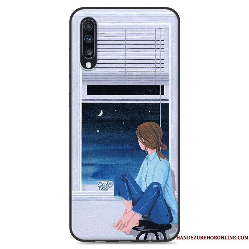 Hoesje Samsung Galaxy A50 Zacht Persoonlijk Vers, Hoes Samsung Galaxy A50 Spotprent Mini Hanger