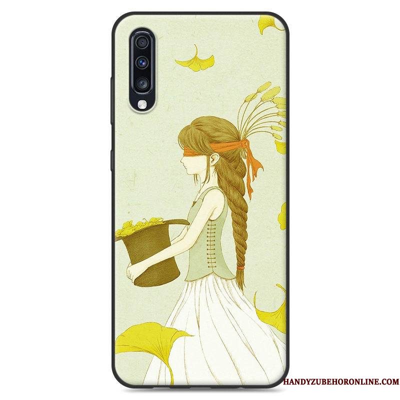 Hoesje Samsung Galaxy A50 Zacht Persoonlijk Vers, Hoes Samsung Galaxy A50 Spotprent Mini Hanger