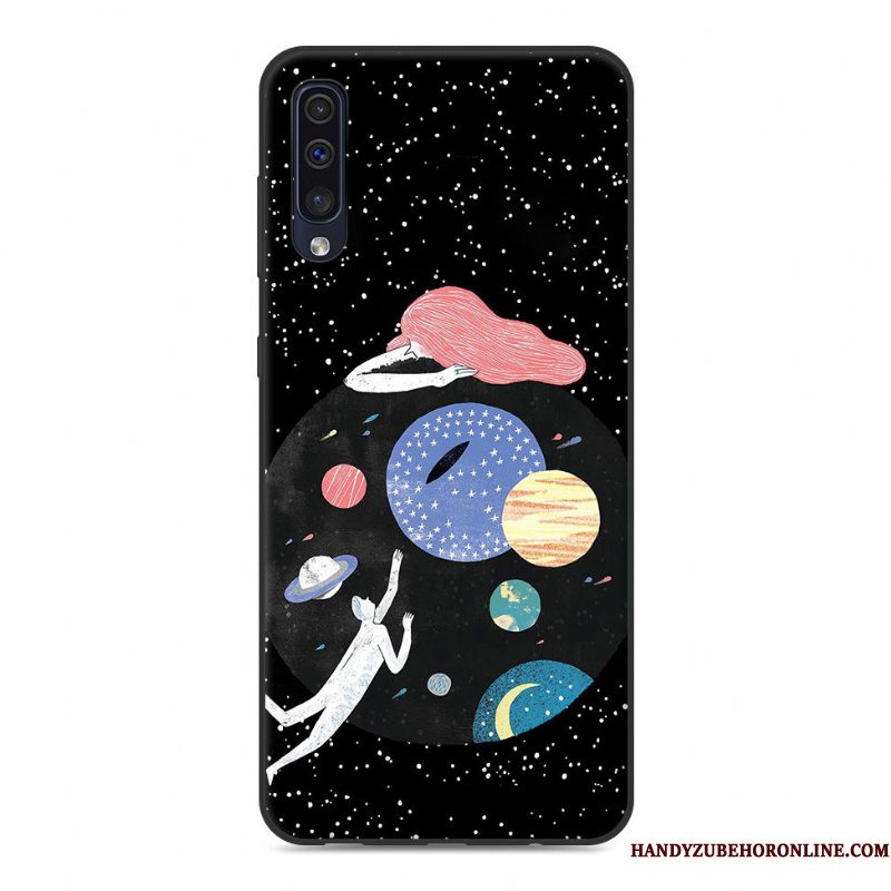 Hoesje Samsung Galaxy A50 Zacht Persoonlijk Vers, Hoes Samsung Galaxy A50 Spotprent Mini Hanger