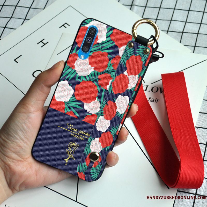 Hoesje Samsung Galaxy A50s Bescherming Hanger Roze, Hoes Samsung Galaxy A50s Zacht Blauwtelefoon