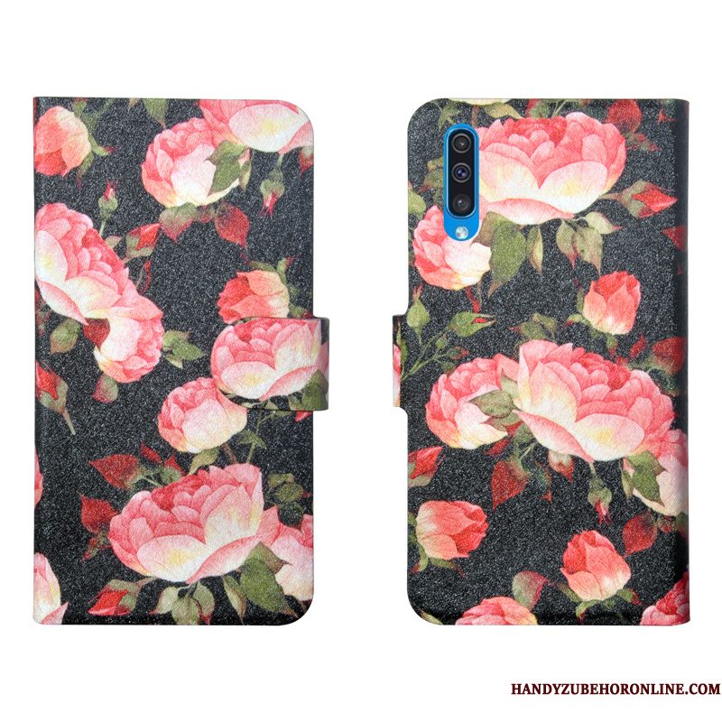 Hoesje Samsung Galaxy A50s Bloemen Persoonlijk Eenvoudige, Hoes Samsung Galaxy A50s Vintage Trendy Merk Nieuw