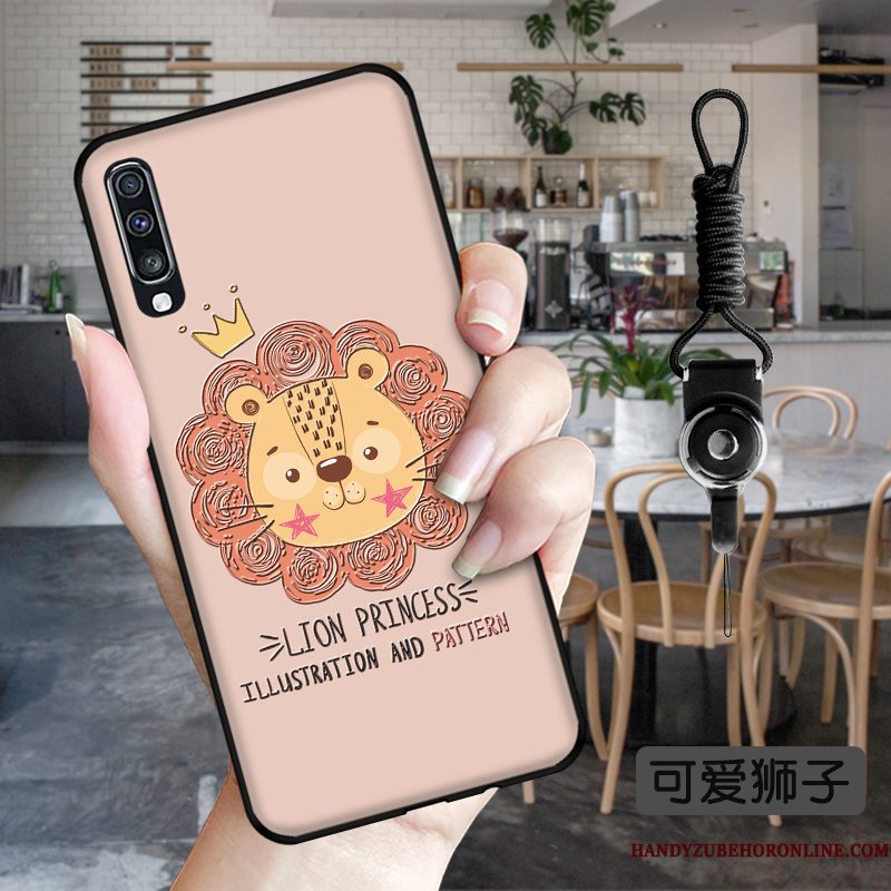 Hoesje Samsung Galaxy A50s Scheppend Anti-fall Leeuw, Hoes Samsung Galaxy A50s Zakken Telefoon Trend