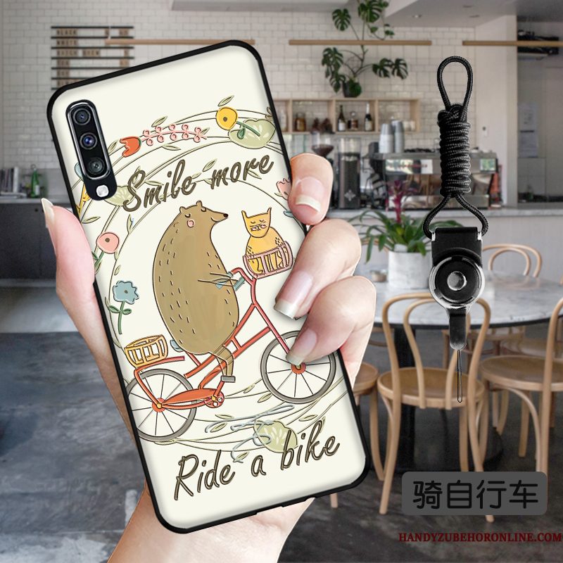 Hoesje Samsung Galaxy A50s Scheppend Anti-fall Leeuw, Hoes Samsung Galaxy A50s Zakken Telefoon Trend