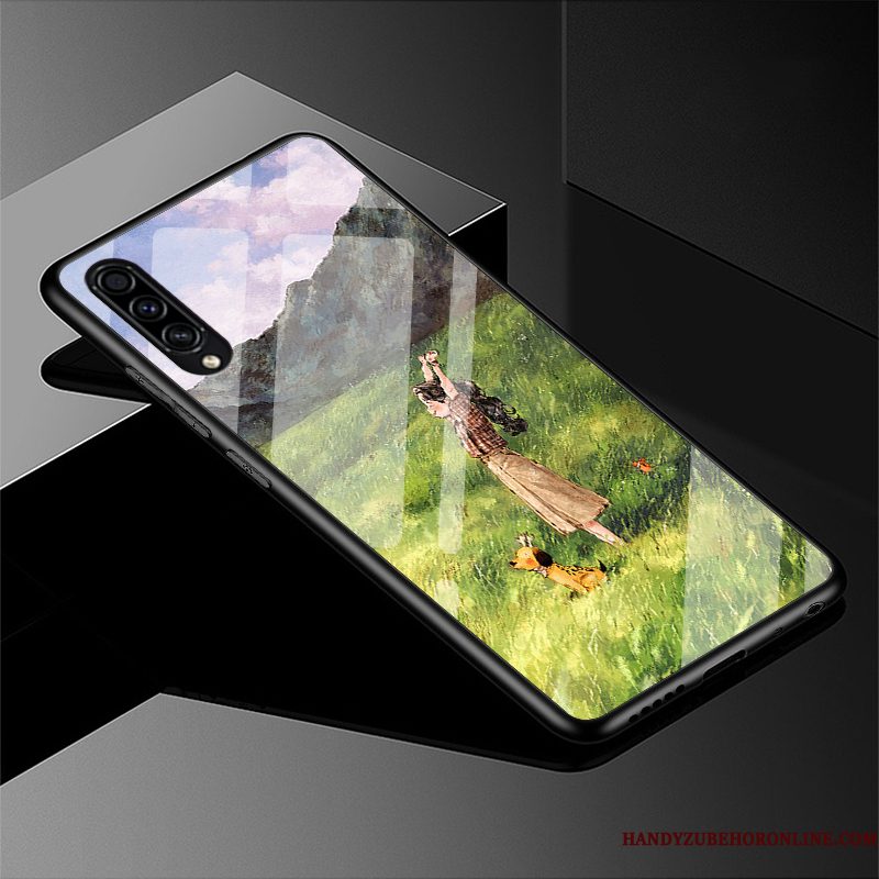 Hoesje Samsung Galaxy A50s Siliconen Eenvoudige Glas, Hoes Samsung Galaxy A50s Zakken Verstelefoon