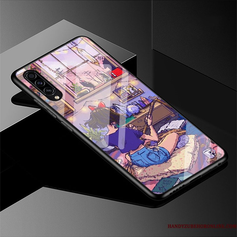 Hoesje Samsung Galaxy A50s Siliconen Eenvoudige Glas, Hoes Samsung Galaxy A50s Zakken Verstelefoon