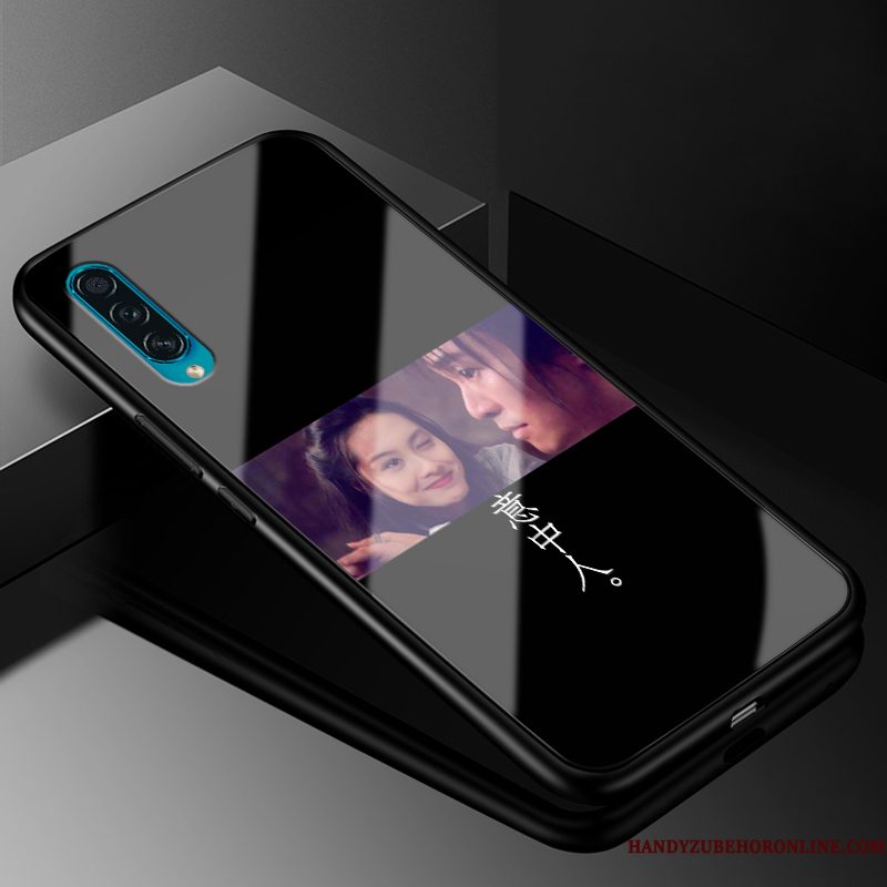 Hoesje Samsung Galaxy A50s Siliconen Glas Trend, Hoes Samsung Galaxy A50s Bescherming Loverstelefoon