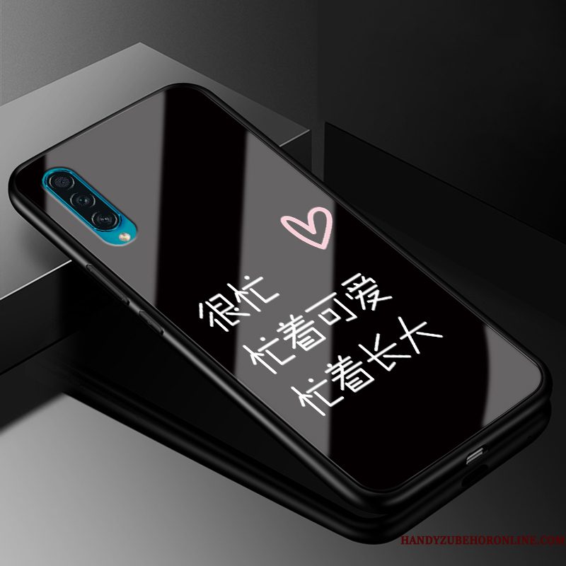 Hoesje Samsung Galaxy A50s Siliconen Glas Trend, Hoes Samsung Galaxy A50s Bescherming Loverstelefoon