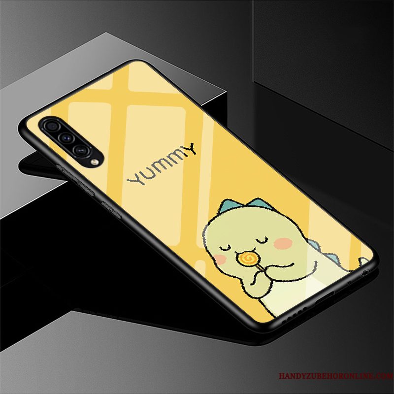 Hoesje Samsung Galaxy A50s Spotprent Mooie Glas, Hoes Samsung Galaxy A50s Zakken Zwart Schrobben