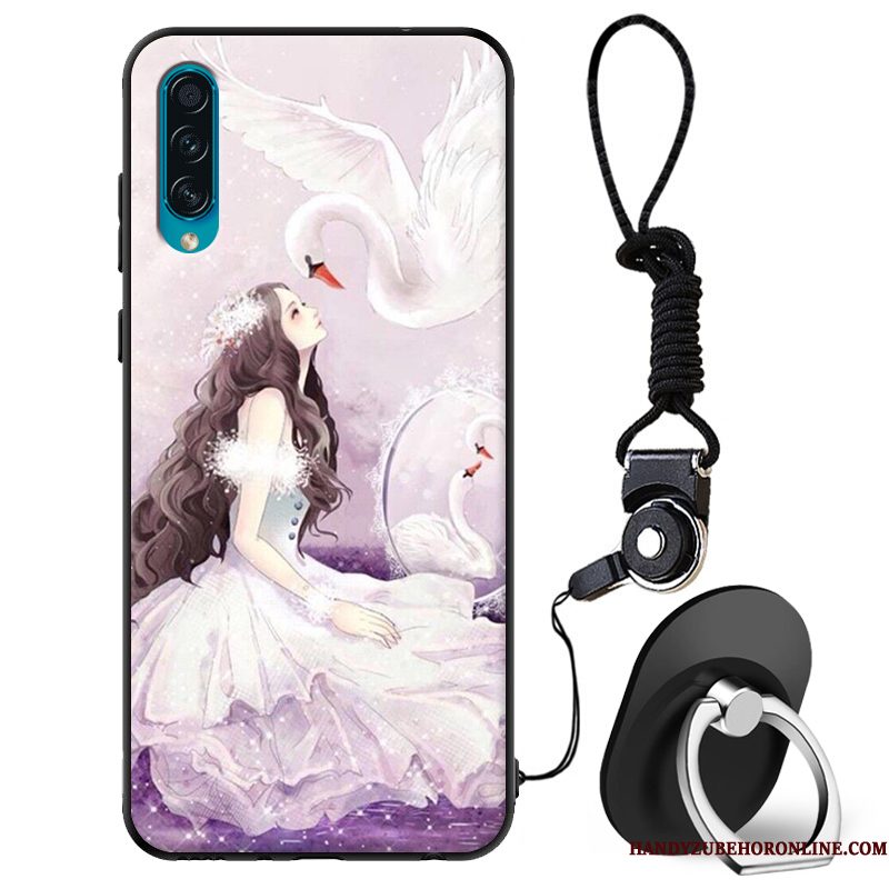 Hoesje Samsung Galaxy A50s Zacht Roze Schrobben, Hoes Samsung Galaxy A50s Bescherming Telefoon