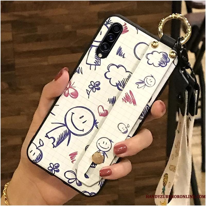 Hoesje Samsung Galaxy A50s Zacht Wit Hete Verkoop, Hoes Samsung Galaxy A50s Spotprent Telefoon Hanger