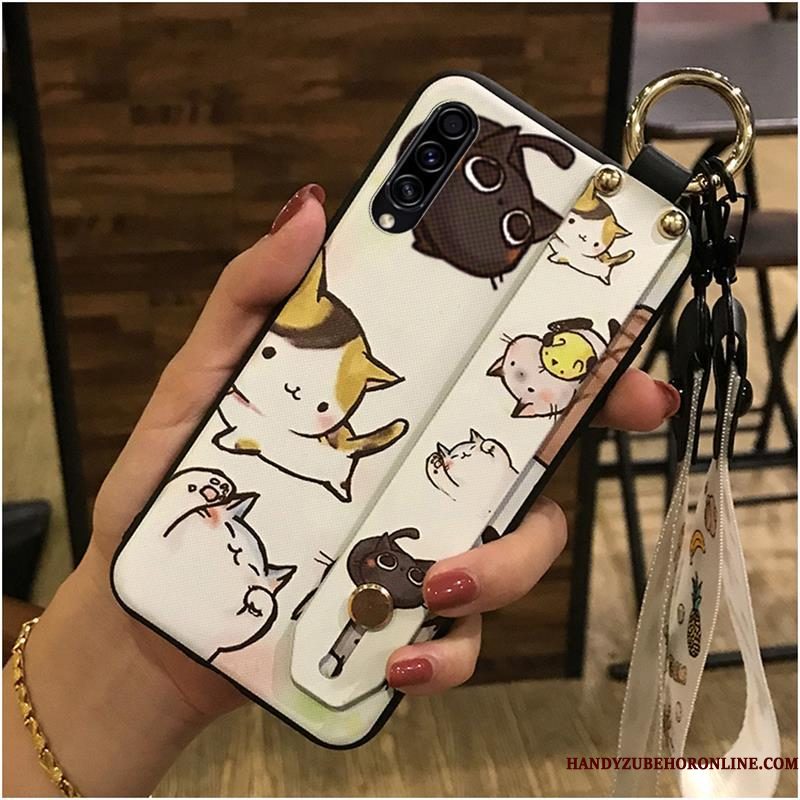 Hoesje Samsung Galaxy A50s Zacht Wit Hete Verkoop, Hoes Samsung Galaxy A50s Spotprent Telefoon Hanger