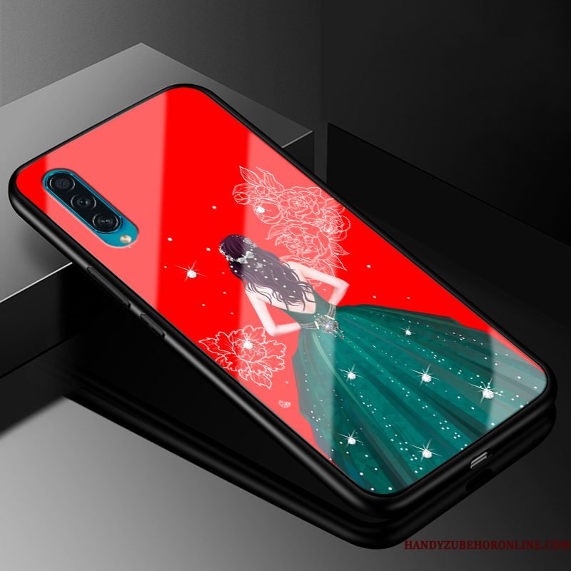 Hoesje Samsung Galaxy A50s Zakken Anti-fall Trend, Hoes Samsung Galaxy A50s Zacht Telefoon Zwart