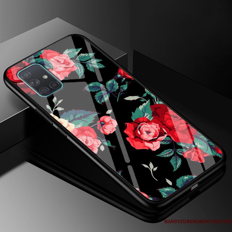 Hoesje Samsung Galaxy A51 Scheppend Pas Roze, Hoes Samsung Galaxy A51 Zakken Trendy Merk Anti-fall