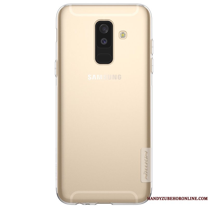 Hoesje Samsung Galaxy A6 Zacht Antisliptelefoon, Hoes Samsung Galaxy A6 Bescherming Anti-fall Doorzichtig