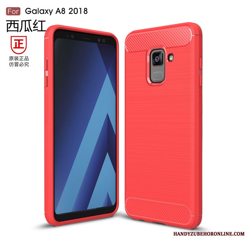 Hoesje Samsung Galaxy A6 Zakken Zijde Patroon, Hoes Samsung Galaxy A6 Bescherming Telefoon Anti-fall