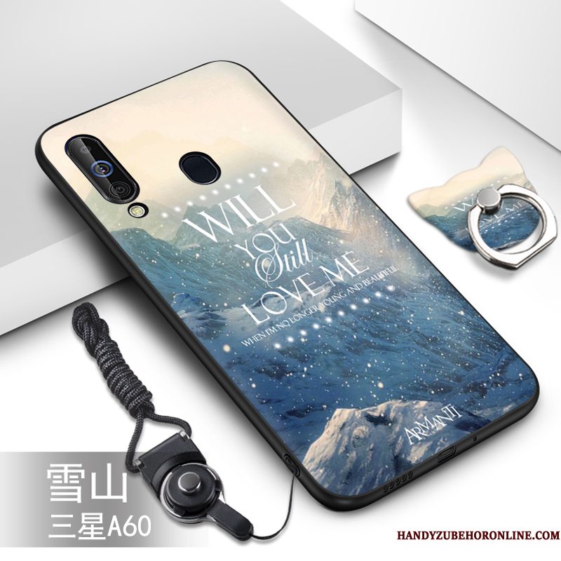 Hoesje Samsung Galaxy A60 Siliconen Groentelefoon, Hoes Samsung Galaxy A60 Zacht