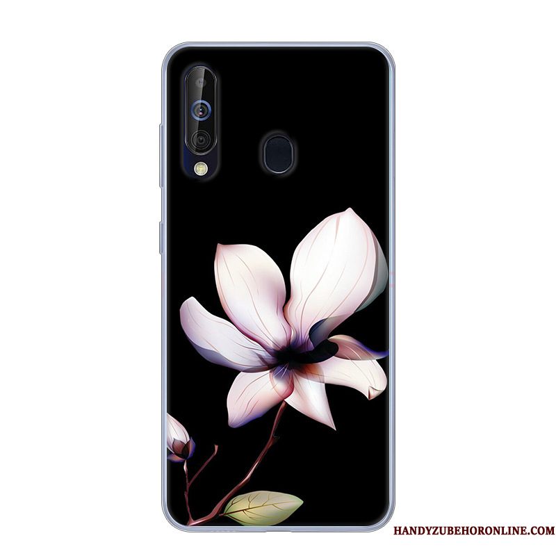 Hoesje Samsung Galaxy A60 Zacht Anti-fall Wit, Hoes Samsung Galaxy A60 Bescherming Telefoon Roze