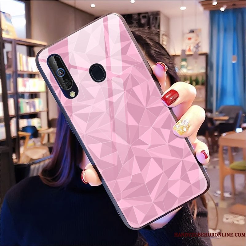 Hoesje Samsung Galaxy A60 Zacht Nieuw Ruit, Hoes Samsung Galaxy A60 Zwart Trendy Merk