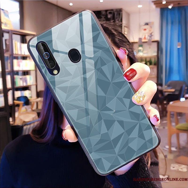 Hoesje Samsung Galaxy A60 Zacht Nieuw Ruit, Hoes Samsung Galaxy A60 Zwart Trendy Merk