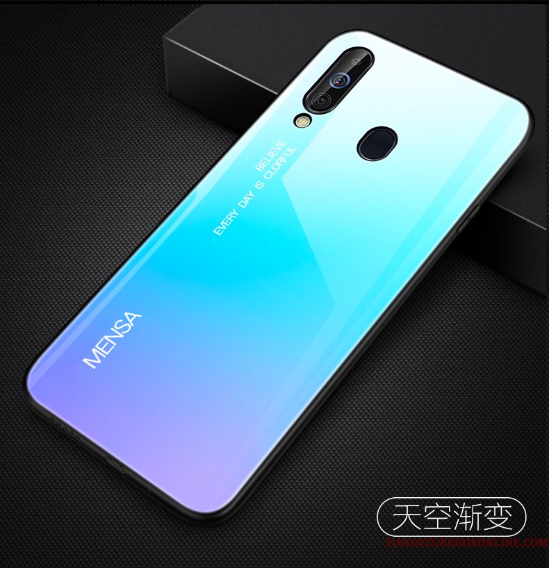 Hoesje Samsung Galaxy A60 Zakken Telefoon Groen, Hoes Samsung Galaxy A60 Zacht Glas