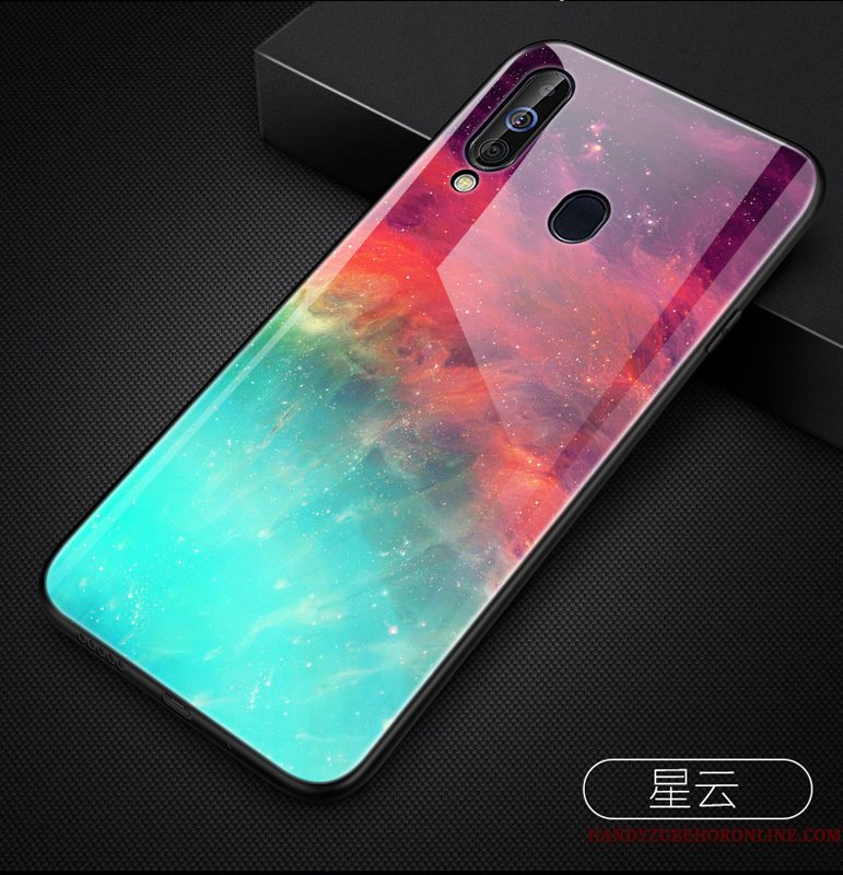 Hoesje Samsung Galaxy A60 Zakken Telefoon Groen, Hoes Samsung Galaxy A60 Zacht Glas